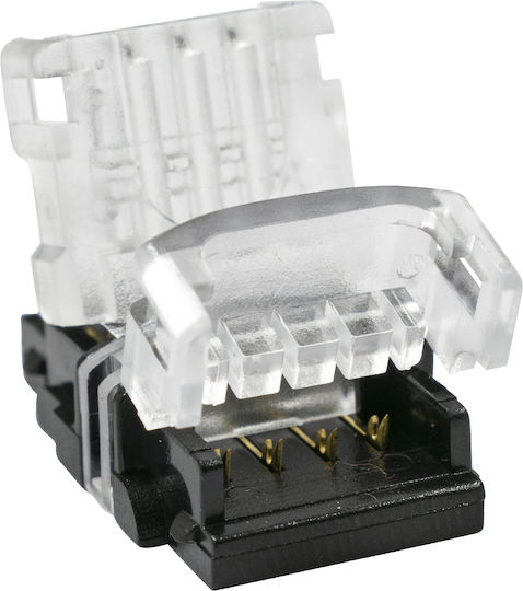GloboStar Connector for LED Strips Strip To Cable for Connecting 1 RGB LED Strip of Width 10mm & 1 Power Cable 50pcs 70722