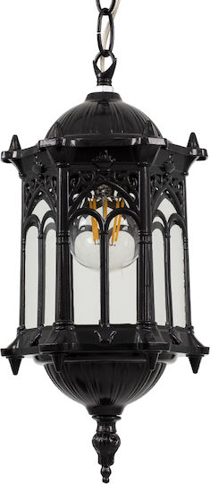 GloboStar Darcy Pendant Light Black Grid with Socket E27 16x16x32.5cm