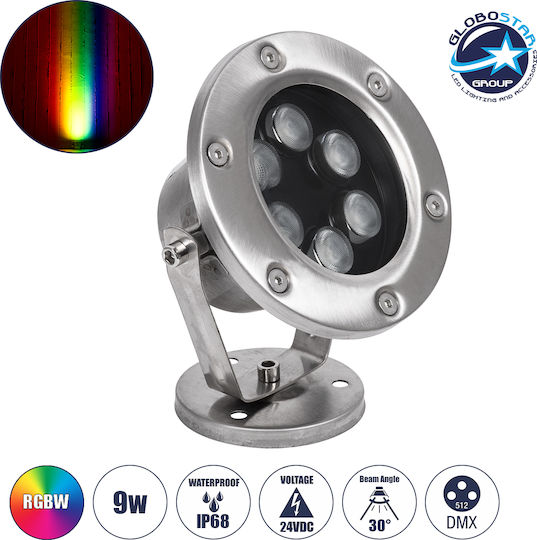 GloboStar Submersible Pool Spotlight with Multicolour (RGB) Light 90677