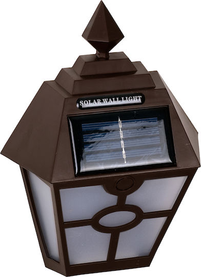 GloboStar Wall Mounted Solar Light Traffic light 1W 40lm Cold White 6000K with Motion Sensor and Photocell IP65