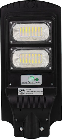 GloboStar Ηλιακό Φωτιστικό Δρόμου 100W 8000lm Ψυχρό Λευκό 6000K με Αισθητήρα Κίνησης και Φωτοκύτταρο IP65