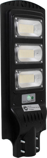 GloboStar Street Solar Light 150W 12000lm Cold White 6000K with Motion Sensor, Photocell and Remote Control IP65