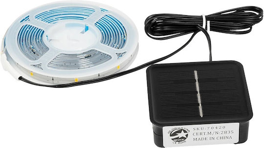 GloboStar Hanging Solar Light Garland 3W 300lm with Warm White Light 3000K IP65