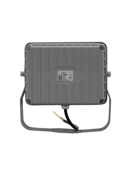 GloboStar FLOOD-XENA Outdoor Lamp LED Wall Washer 24W with Warm White Light IP67 Silver