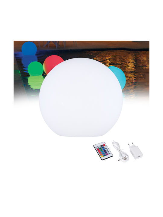 GloboStar Φωτιστικό Γλόμπος LED Εξωτερικού Χώρου 10W RGBW IP67 Λευκό