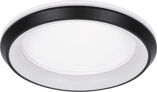 GloboStar Melina Deckenleuchte 48cm Schwarz mit Integrierter LED und Fernbedienung