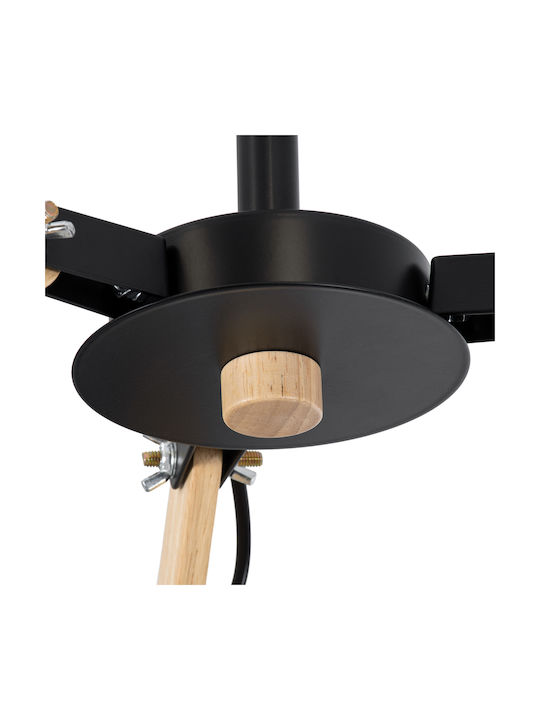 GloboStar Oldschool Ceiling Mount Light 75cm Black with Socket E27