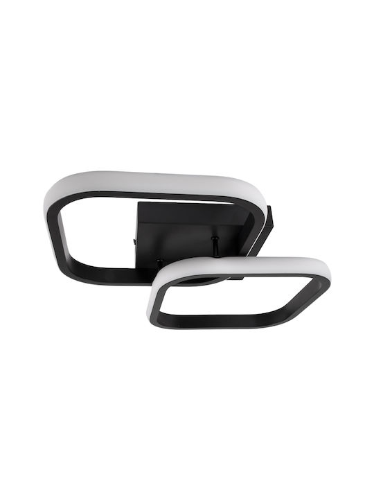 GloboStar Nora Ceiling Mount Light 40cm Black with Integrated LED