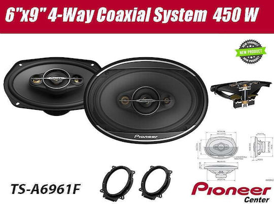Pioneer Set Boxe Auto Ts-a 6x9" cu 90W RMS (2.5 căi)