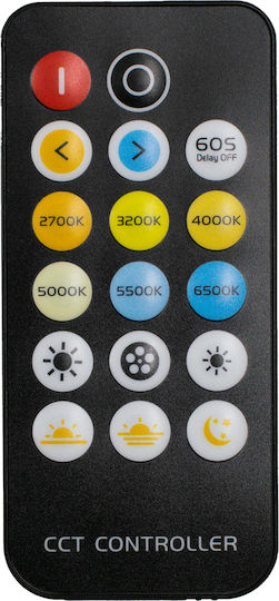 GloboStar Ασύρματο Controller για Ρυθμιζόμενο Λευκό RF με Τηλεχειριστήριο 2.4Ghz 73356