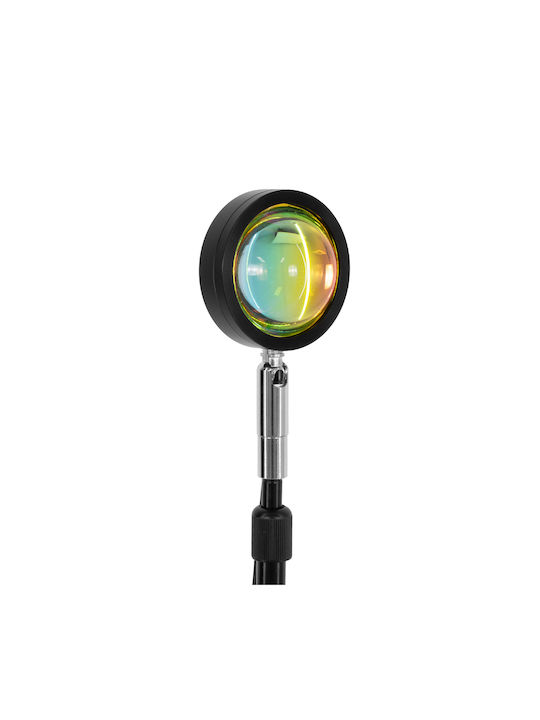 GloboStar Rainbow Blue 180° LED Floor Lamp H94xW87.5cm. with Adjustable White Light Black
