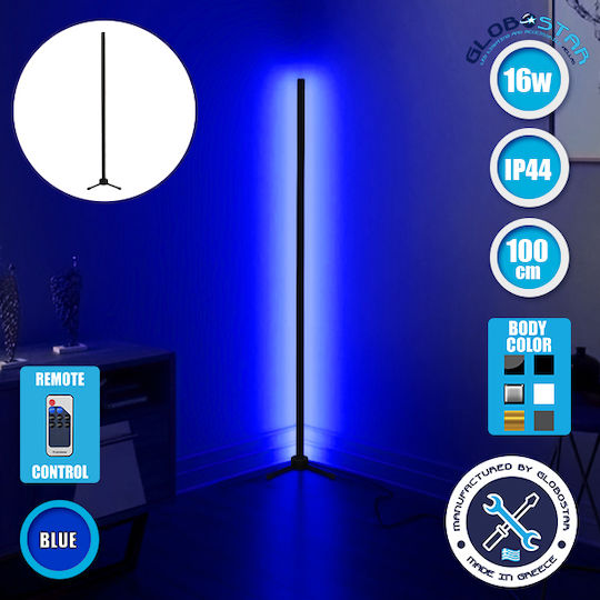 GloboStar LED Φωτιστικό Δαπέδου Υ100xΜ3εκ. 100lm Μαύρο