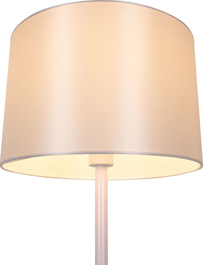 GloboStar Ashley Floor Lamp H145xW35cm. with Socket for Bulb E27 White