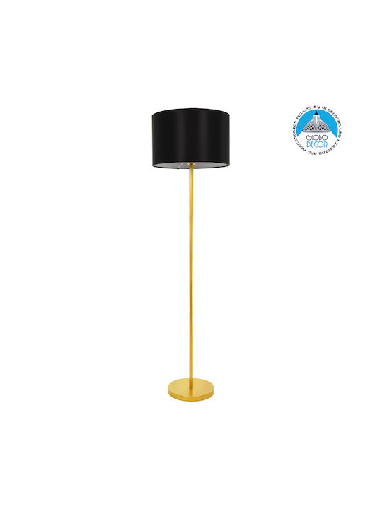 GloboStar Ashley Floor Lamp H148xW40cm. with Socket for Bulb E27 Gold