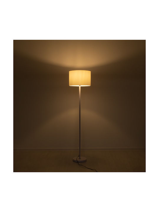 GloboStar Ashley Floor Lamp H145xW35cm. with Socket for Bulb E27 White