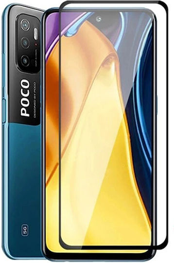 Full Glue Full Face Tempered Glass Black (Redmi Note 10 5G / Poco M3 Pro)