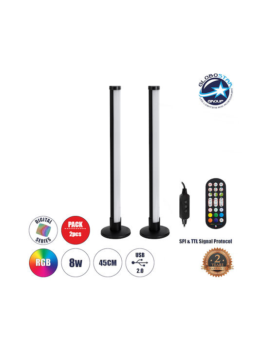 GloboStar Dekorative Lampe Mehrfarbig 2Stück