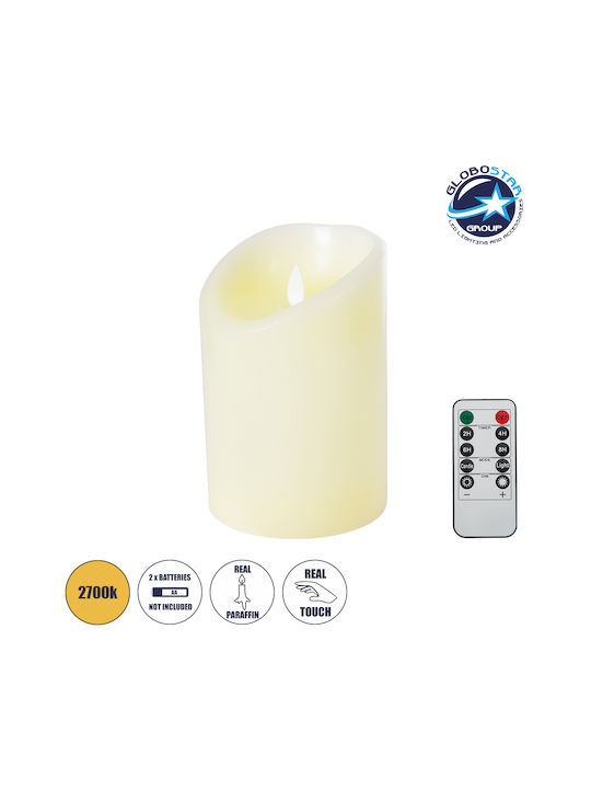 GloboStar Dekorative Lampe Wachs-Politur Weiß