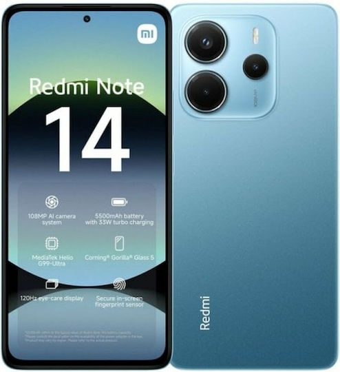 Xiaomi Redmi Note 14 4G NFC Dual SIM (8/256GB) Albastru Ocean