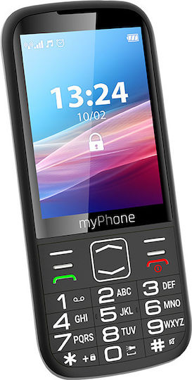 MyPhone Halo 4 LTE Dual SIM Κινητό με Μεγάλα Κουμπιά Μαύρο