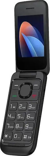 TCL 5023 Dual SIM Κινητό με Μεγάλα Κουμπιά (Αγγλικό Μενού) Μαύρο