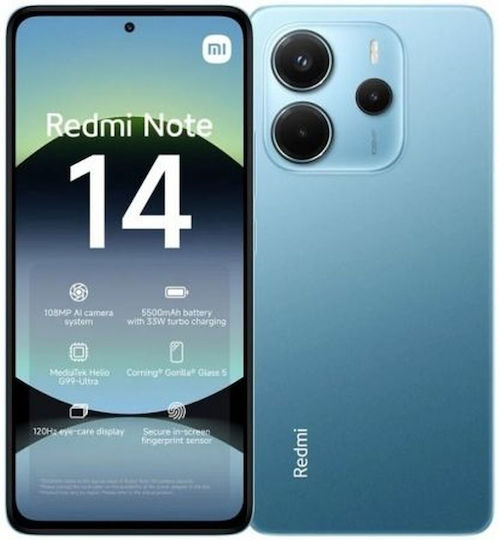 Xiaomi Redmi Note 14 4G NFC Dual SIM (6GB/128GB) Ocean Blue