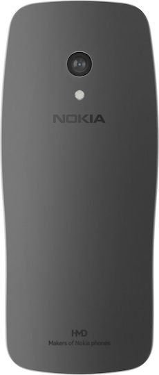 Nokia 3210 Dual SIM Κινητό με Κουμπιά (Ελληνικό Μενού) Grunge Black