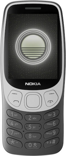 Nokia 3210 Dual SIM Κινητό με Κουμπιά (Ελληνικό Μενού) Grunge Black