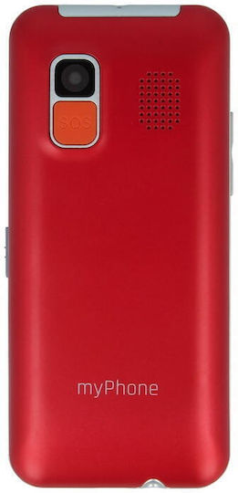 MyPhone Halo Easy Single SIM Κινητό με Μεγάλα Κουμπιά (Αγγλικό Μενού) Κόκκινο