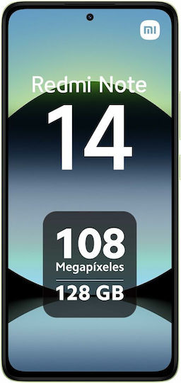 Xiaomi Redmi Note 14 4G Dual SIM (6GB/128GB) Lime Green
