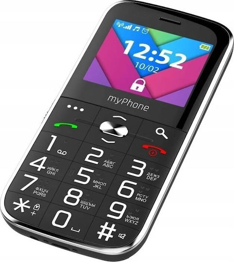 MyPhone Halo C Dual SIM Κινητό με Μεγάλα Κουμπιά Μαύρο