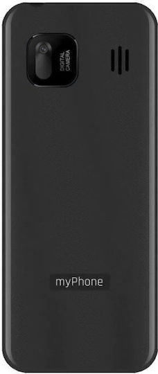 MyPhone 6320 Dual SIM Κινητό με Μεγάλα Κουμπιά (Αγγλικό Μενού) Μαύρο