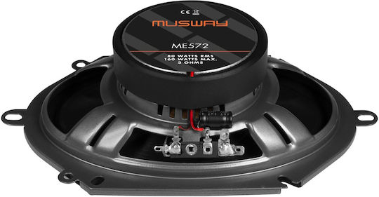 Musway ME572 Σετ Ηχεία Αυτοκινήτου Ομοαξονικά 5x7" με 80W RMS (2 Δρόμων)