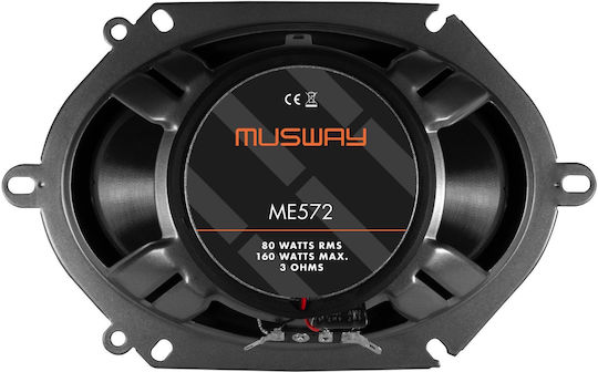 Musway ME572 Σετ Ηχεία Αυτοκινήτου Ομοαξονικά 5x7" με 80W RMS (2 Δρόμων)