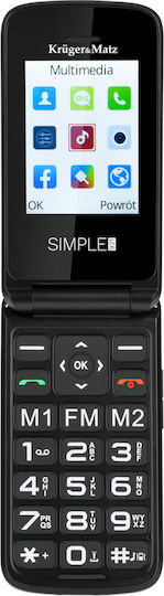 Kruger & Matz Simple 931 4G Dual SIM Mobile with Large Buttons Black