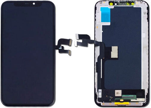 O ecran cu Mecanism Tactil pentru iPhone 12 Pro Max (Negru)