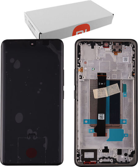 Lcd Display + Touch Unit + Front Cover Xiaomi Redmi Note 13 Pro+ 5g Black Service Pack