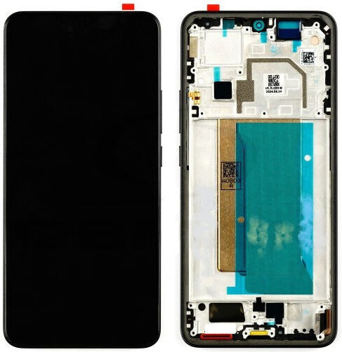 Xiaomi Οθόνη mit Touch-Mechanismus und Rahmen für Xiaomi 13T (Schwarz)