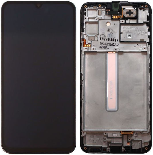 Samsung Οθόνη mit Touch-Mechanismus für Samsung A256B Galaxy A25 5G (Schwarz)