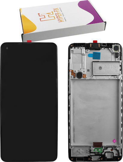Hyper Fix Screen with Touch Mechanism and Frame for SAMSUNG A217 A21s (Black)