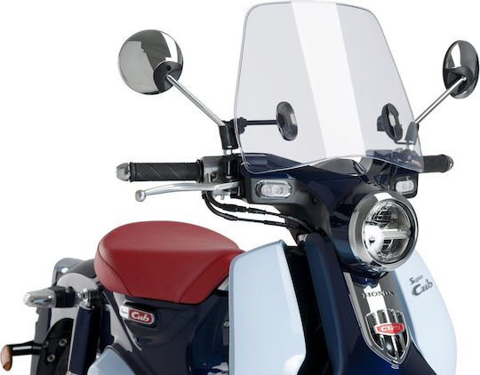 Puig Motorcycle Windshield & Windscreen Transparent Visor for Honda Super Cub 125 3490W
