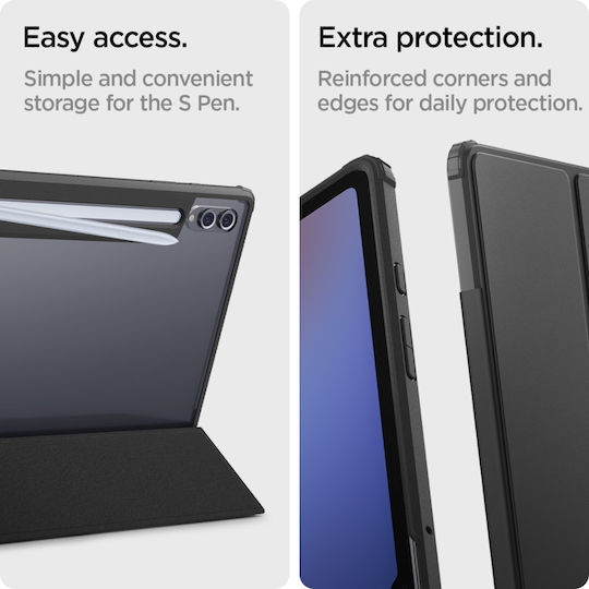 Spigen Galaxy Tab S10 Ultra 2024 S9 Ultra 2023 S8 Ultra 2022 Husa Ultra Hybrid Pro Neagră Acs08795