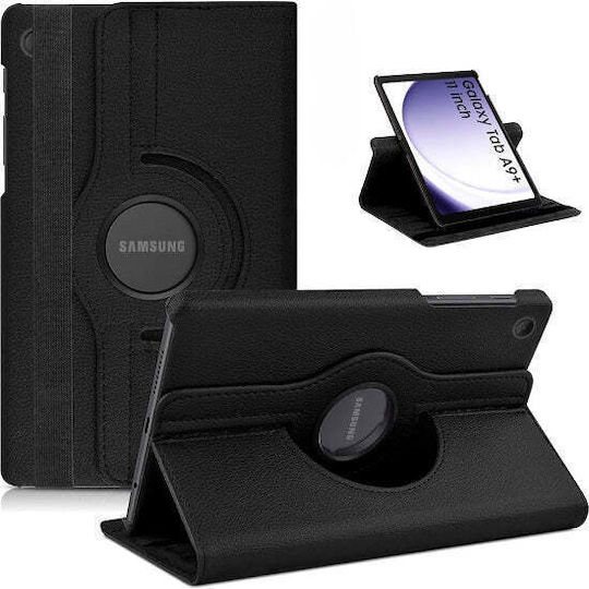 Flip Cover Περιστρεφόμενη Ανθεκτική Μαύρη (Galaxy Tab A9+ / Galaxy Tab A11+)