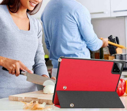 Techsuit Foldpro Flip Cover Κόκκινη (Xiaomi Pad 6S Pro 12.4)
