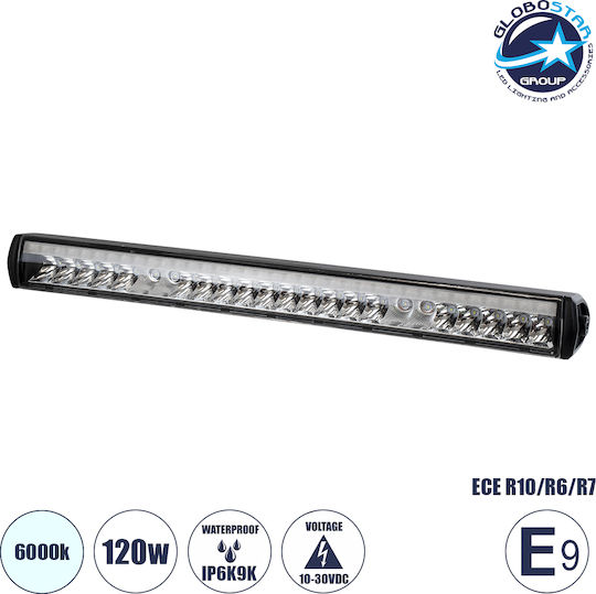 GloboStar Waterproof Headlights Car in Bar Shape LED Renault Master 12V 120W 50cm with White Lighting 1pcs