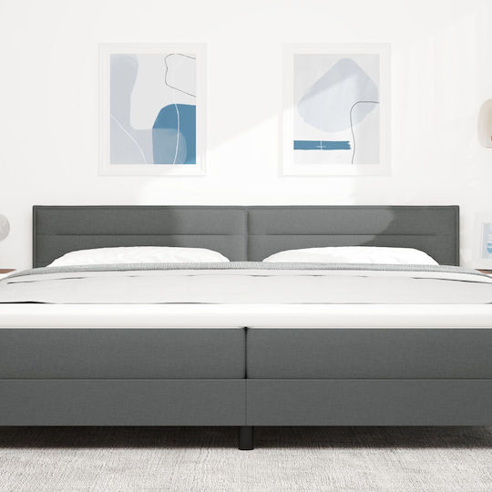 vidaXL Wooden Bed Headboard Dark Gray 200x88cm