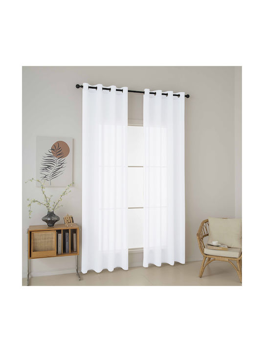 Beauty Home Curtain With White Grommets 140x270cm