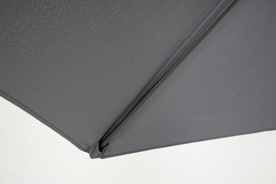 Кръгла Алуминиева Чадър Калайфе Сив Ф2.7м