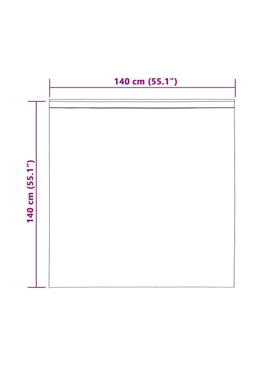 vidaXL Set Window Curtains With Pencil Pleat Pink 140x140cm