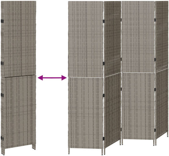 vidaXL Διακοσμητικό Παραβάν Πλαστικό 195x180cm
